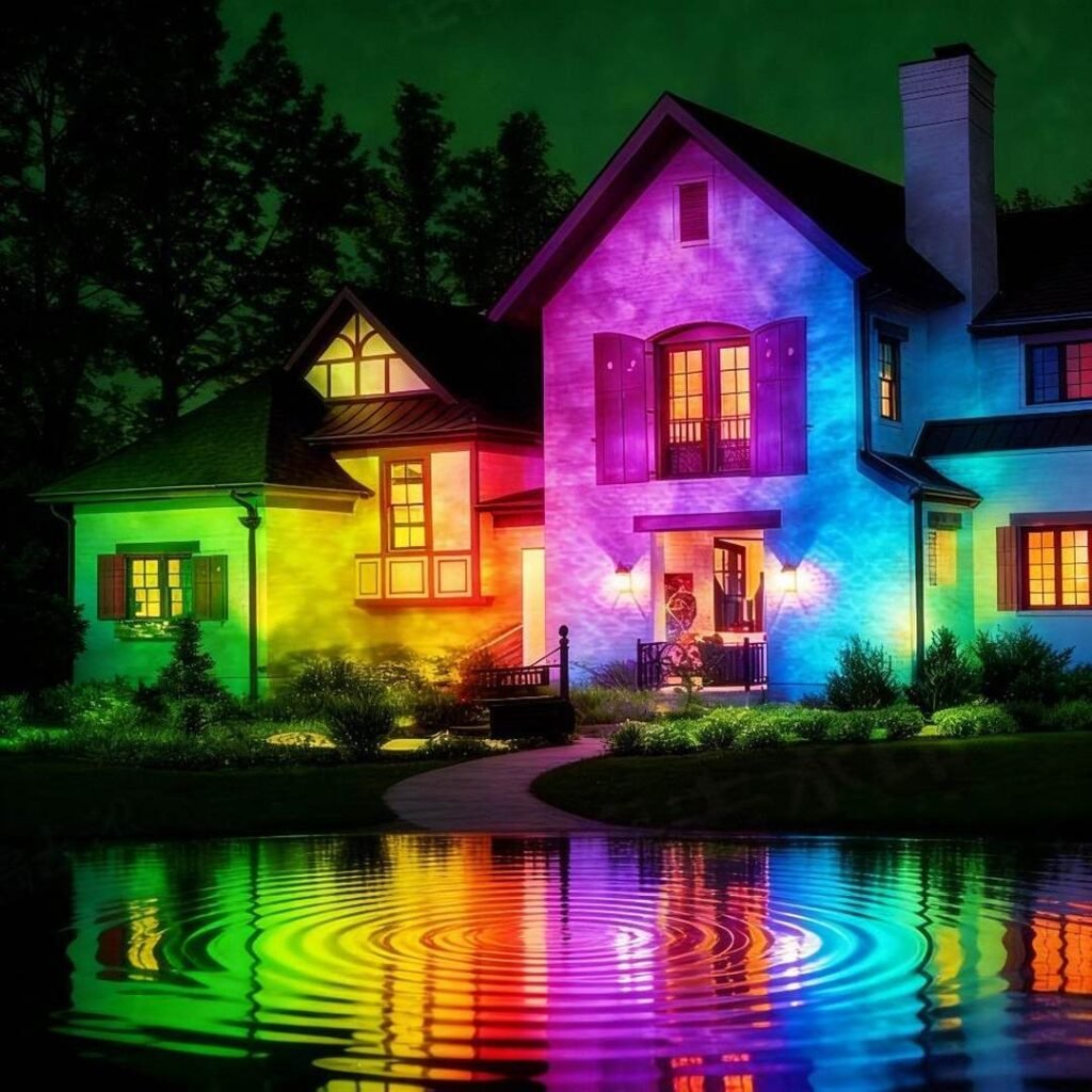 Multi-Light Group Control projector lighting showcase