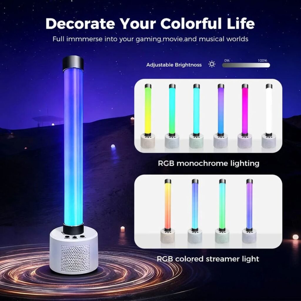 Gaming Desktop projector lighting showcase